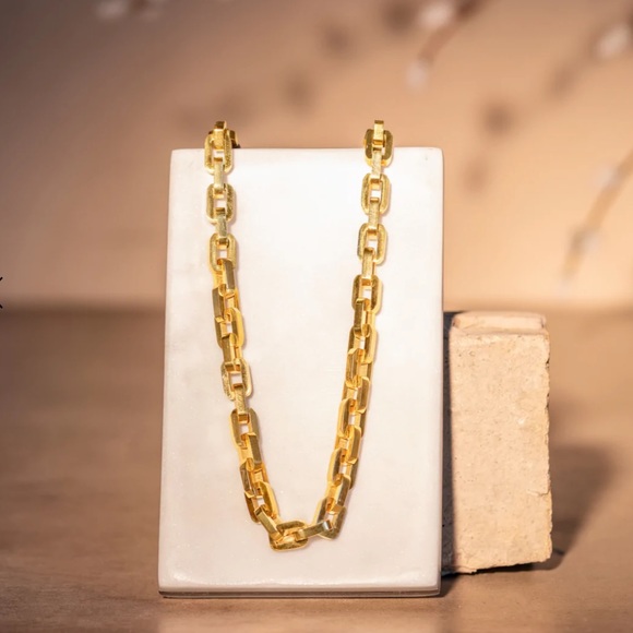 Supra Luxe Links Necklace and Earrings Set by Eddie Borgo - Picture 2 of 6